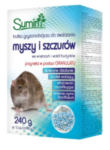 Trutka na myszy szczury granulowana 240g