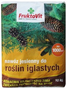 Fruktovit Plus - nawóz jesienny do roślin iglastych 10KG 