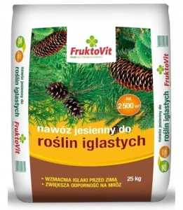 Fruktovit Plus - nawóz jesienny do roślin iglastych 25KG 