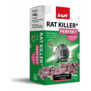 BEST RAT KILLER PERFEKT GRANULAT 140g trutka na myszy i szczury