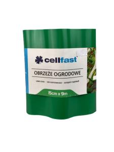 CELLFAST OBRZEŻE OGRODNICZE-TRAWNIKOWE ZIELONE 15cm x 9m