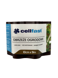 CELLFAST OBRZEŻE OGRODNICZE-TRAWNIKOWE BRĄZOWE 10cm x 9m