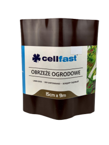 CELLFAST OBRZEŻE OGRODNICZE-TRAWNIKOWE BRĄZOWE 15cm x 9m