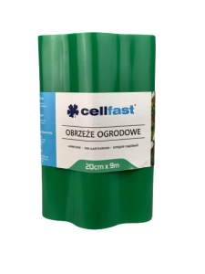CELLFAST OBRZEŻE OGRODNICZE-TRAWNIKOWE ZIELONE 20cm x 9m