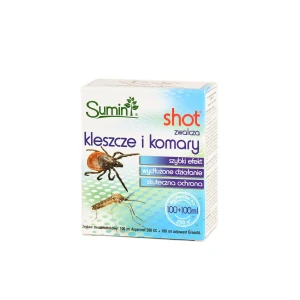 SHOT KONCENTRAT DO ZWALCZANIA KLESZCZY W OGRODZIE 100ML + 100ML - SUMIN