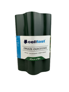 CELLFAST OBRZEŻE OGRODNICZE TRAWNIKOWE 20 CM x 9 M CIEMNOZIELONE